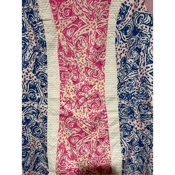 Lilly Pulitzer starfish, pink blue and white ocean shift dress size 4 - Picture 4 of 5